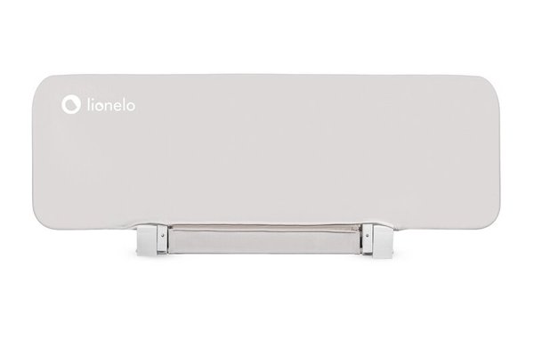 Bariera de siguranta pliabila Lionelo Lora, 105 x 45 cm, Bej, cu sistem de blocare StandSafe si geanta de transport