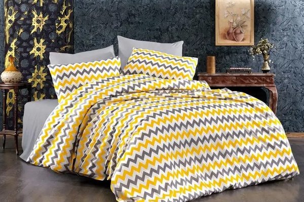 Lenjerie de pat bumbac satinat 2 persoane,homs,serie D 270,00038