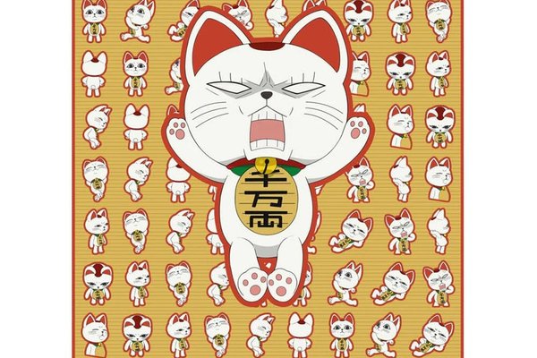 Patura Fleece Dan Da Dan - Turbo Granny, Maneki-neko, 120x153 cm