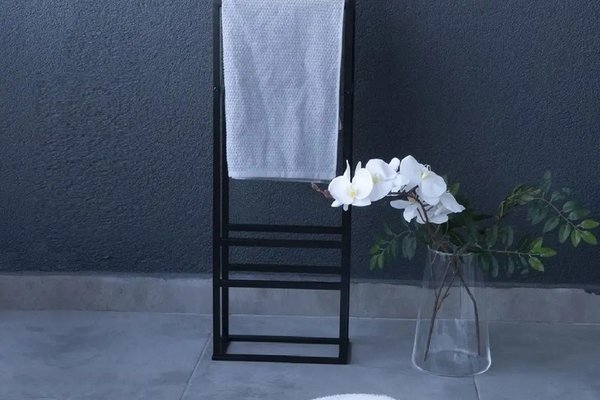 Suport prosop Vella, din metal pentru baie, 90 cm