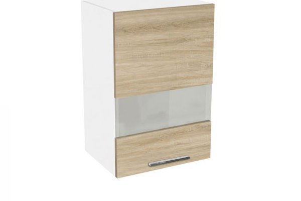 Corp suspendat 40 YANA, 1 usa, geam, corp alb, fronturi sonoma, 40x30x60 cm