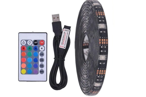 Kit banda LED RGB pentru TV lungime 5 m telecomanda inclusa