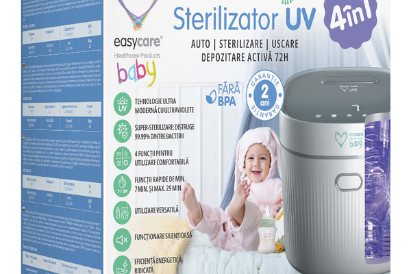 Sterilizator UV 4in1 cu uscator, EasyCare Baby