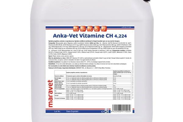 Anka-vet Vitamine CH 5 L - Supliment Nutrițional pentru Păsări și Animale