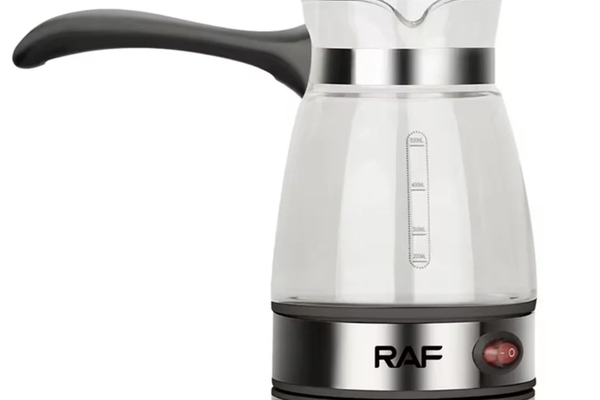 Aparat Electric pentru preparat cafea RAF R125 de 650W capacitate 500ml Recipient din Sticla