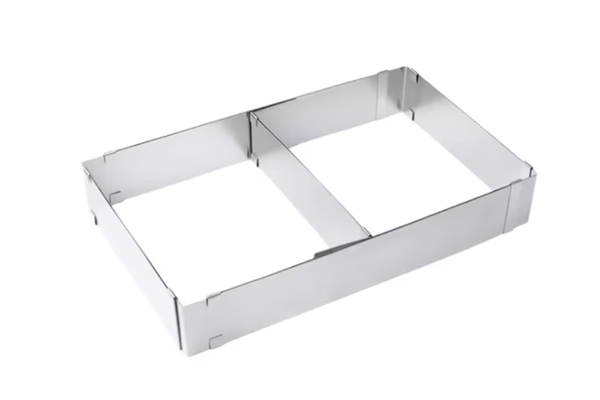 Forma dreptunghiulara pentru tort reglabila de 28 pana la 53 cm H-8CM