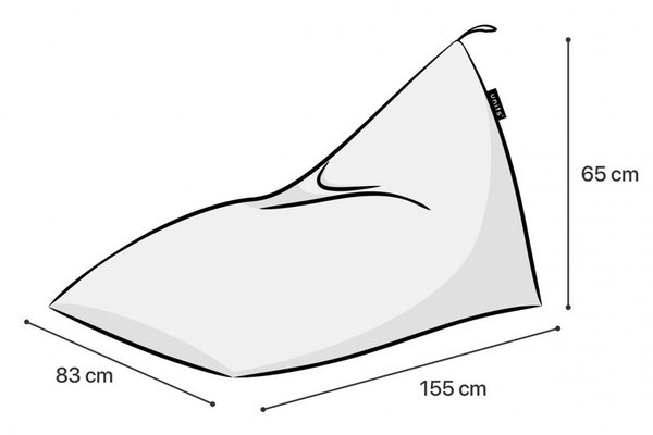 Fotoliu puf Bean Bag tip lounge tigre orange