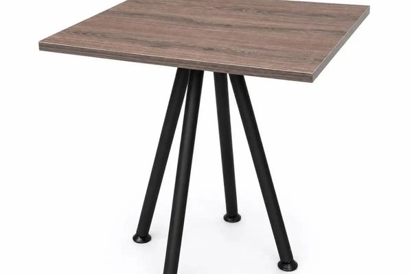 Masă fixă Pătrată din MDF, Obelix,negru-nuc