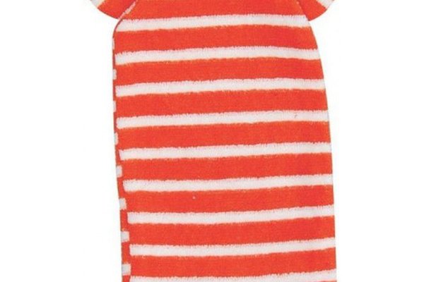 Set de baie din bumbac organic Keptin Jr Huggy Orange