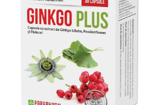 Ginkgo Plus, 30 capsule, Parapharm