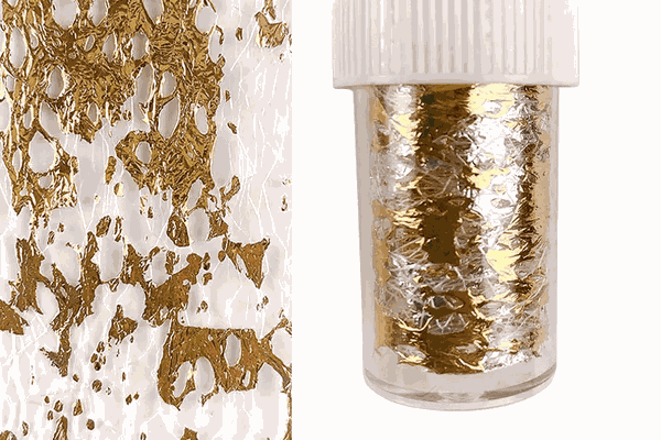 Foita decor unghii 4x50cm. Q010 Gold Silver - Q004