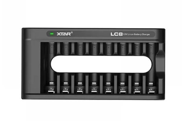 Incarcator acumulatori Li-ion, 8 sloturi, AA/AAA, USB-C, LC8 XTAR