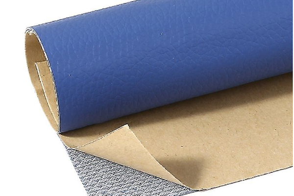 UB Sul autoadeziv din piele ecologica albastra, cu textura, 0.75 x 2.5 m