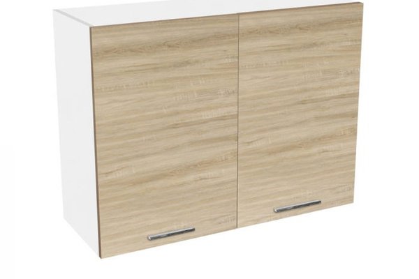 Corp suspendat 80 YANA, 2 usi, corp alb, fronturi sonoma, 80x30x60 cm