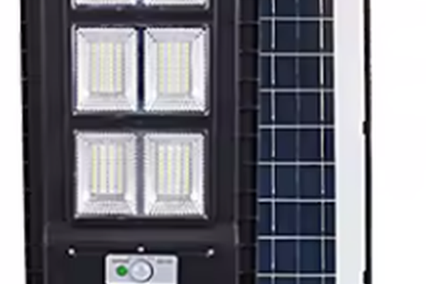Lampa solara stradala LED 300W cu panou fotovoltaic cu 6 casete