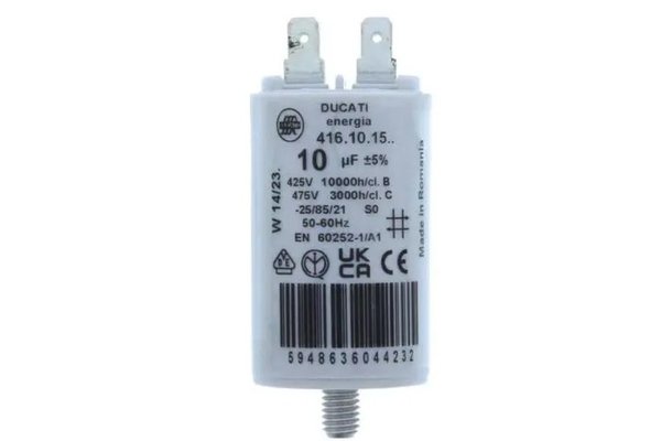 Condensator pornire motor 425V 10uF cu pin, Ducati Energia 416101564