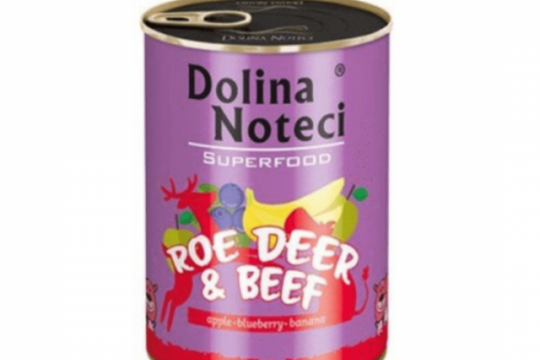 Hrana umeda caini, Dolina Noteci Superfood Caprioara si Vita, 400 g