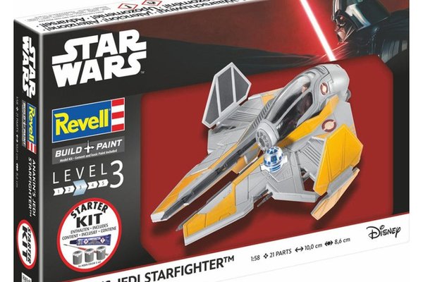 Set de Constructie Revell Starter Kit - Starfighter-ul lui Anakin 1:58