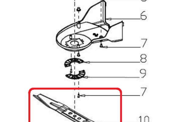Cutit de Taiere Ruris PSRX331-2-3 pentru Masina de Tuns Iarba RX311