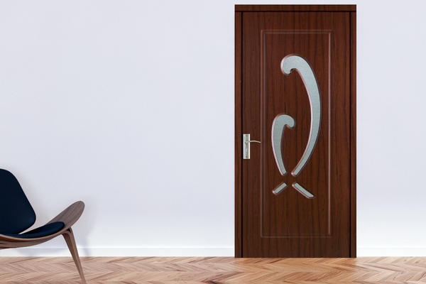 Usa de interior din lemn Style 160 cu geam, finisaj Teak, 2000 x 700 mm