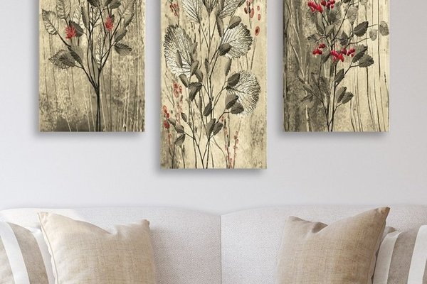 Set tablouri canvas (3 bucati) MDF0022 Multicolor 70x50 cm