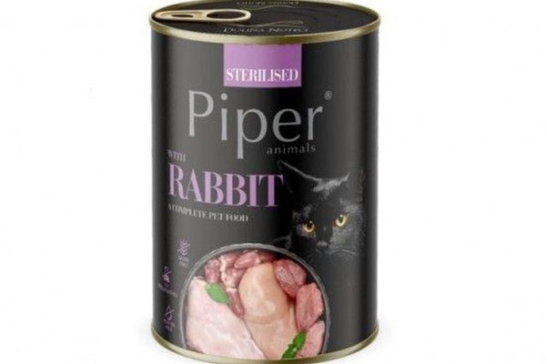 Piper Cat Sterilised, Iepure, 400 g