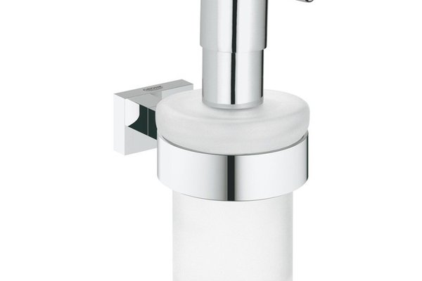 Dispenser sapun lichid Grohe Essentials Cube, cu suport, Crom-40756001