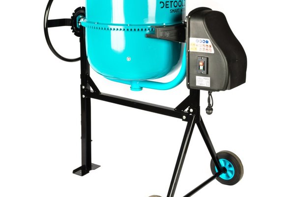 Betoniera Detoolz DZ-CC1001-G01, 200L, 1200W, cu Roti si Coroana din Fonta