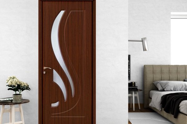Usa de interior Style 154 din lemn cu geam Teak, dimensiuni 2000/700 mm