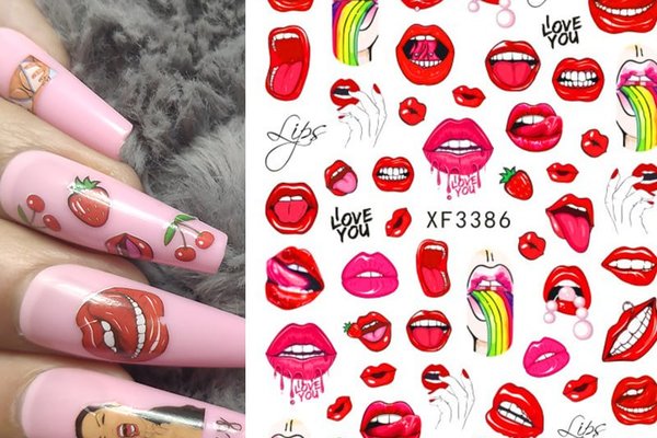 Sticker decor unghii XF3386