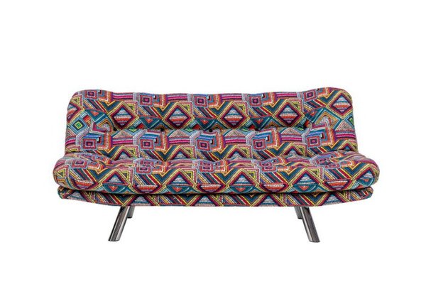 Canapea extensibila MISA, 3 locuri, multicolor, 180x78x85 cm