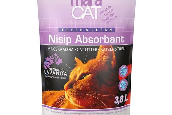 MaraCat, Nisip silicat cu lavanda, 3,8 l