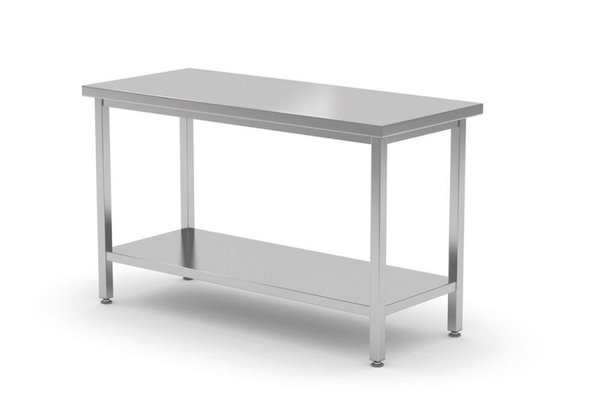 Masa de Lucru Ranforsata cu Raft, Adancime de 700 mm, Kitchen Line, 800x700x(H)850mm