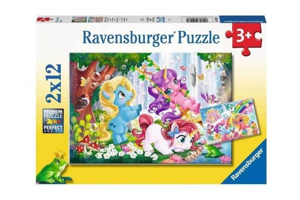 Set 2 puzzle pentru copii - Lumea Magica a Unicornilor