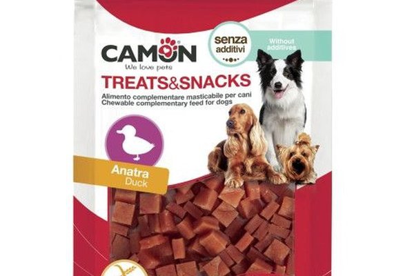 Recompense pentru caini, Camon, Cubulete Rata, 80 g