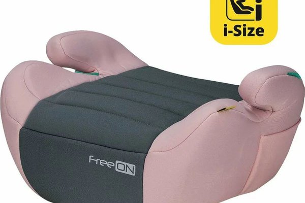 Scaun Inaltator Auto FreeON Comfy pentru Copii, I-size, 125-150 cm, Prink/Grey