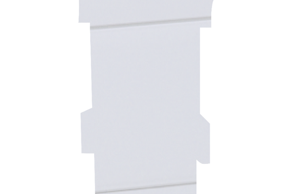 Colt interior Korner Siena 80, alb, pentru plinta