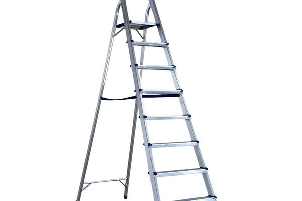 Scara Pliabila MESTERINO TOOLS MTJL-302-1x8 din Aluminiu cu Platforma, 8 Trepte, 2.1m, Capacitate 120kg
