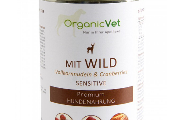 OrganicVet, vanat, paste si merisoare, 400 g