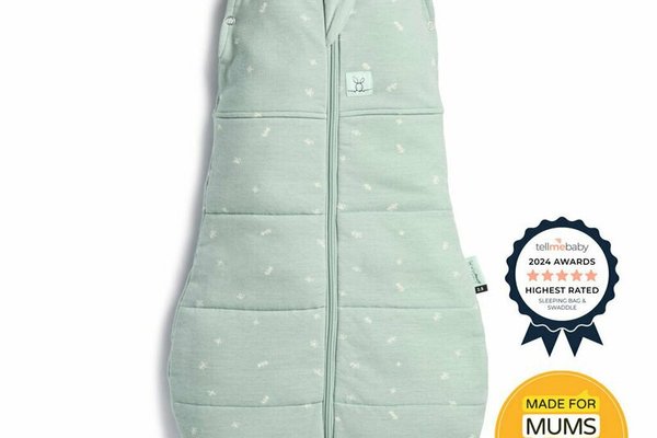 Sistem de infasat si sac de dormit, ErgoPouch, 2 in 1, 0-3 luni, 3-6 kg, TOG 2.5, Bumbac organic, Fermoar bidirectional, Transformabil, Lavabil la masina, Certificat non-toxic, Premiat in Australia, Model Sage