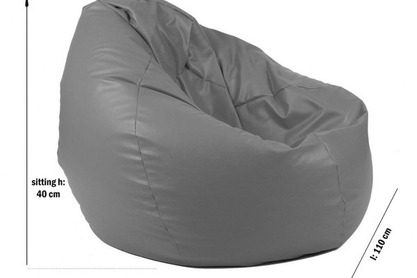 Fotoliu puf tip sac nirvana gigant teteron chocolatte pretabil si la exterior umplut cu perle polistiren