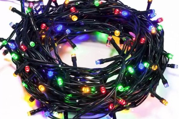 UB Instalatie luminoasa liniara cu 110 LED-uri, 5 m, intermitenta, multicolora