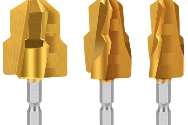 Set de 3 burghie HSS aurii pentru tevi MMC, PVC si PPR