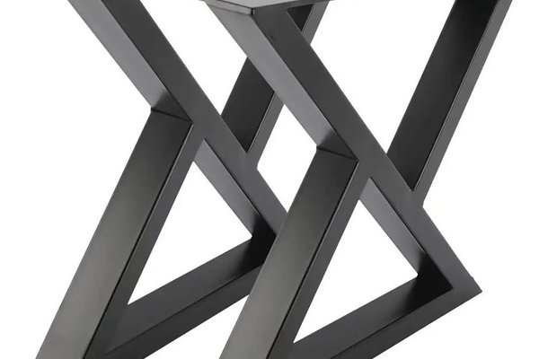 Set picioare pentru  masa din metal, negru,60x20 ,72 cm