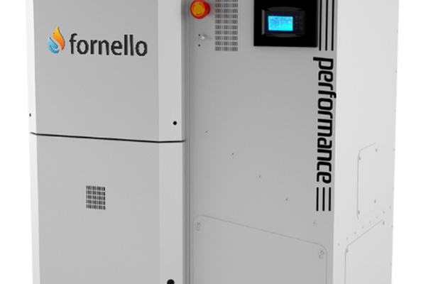 Centrala pe peleti Fornello Slimpel Performance 40 kW cu arzator inox si curatare automata
