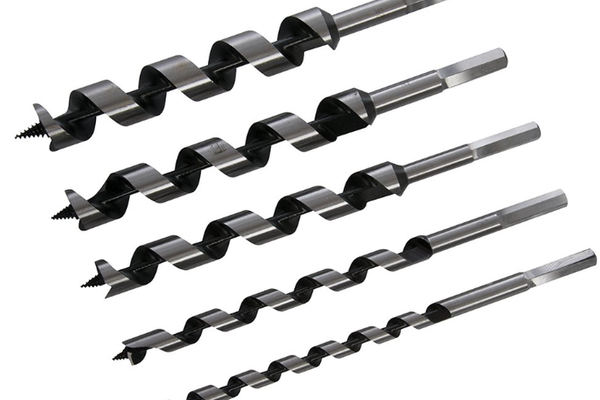 Set 5 piese burghii tip melc 3/8 5/8 3/4 7/8 1