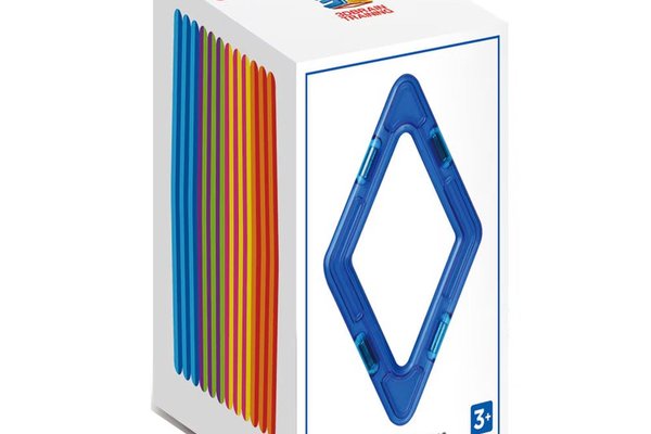 Joc de Constructie Magnetic Magformers Diamond Set - 12 piese in forma de romb