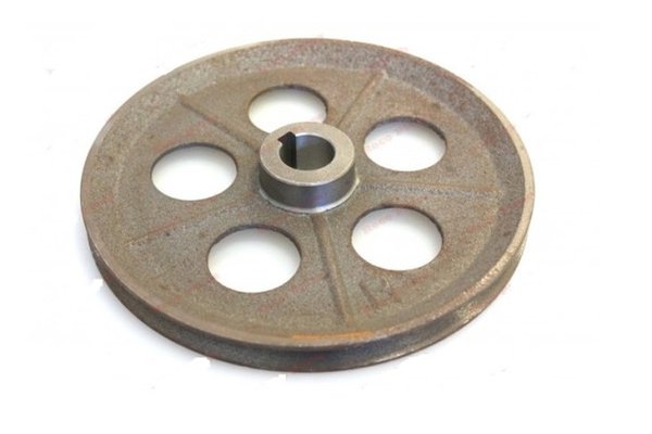 Fulie motor electric cu gauri int ax 24 mm - ext 200 mm