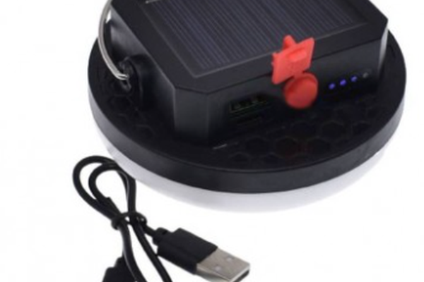 Lampa solara mini Q LED10 putere 10W cu 3 moduri iluminare si agatatoare