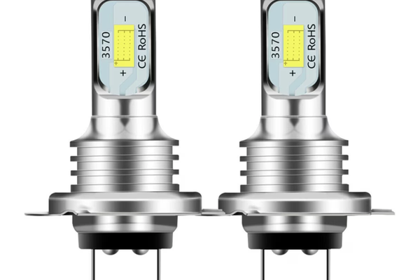 Set 2 becuri LED auto H7 ZD BricoMall BM-H7-3750, 80W, 7000 lumeni, 6000K